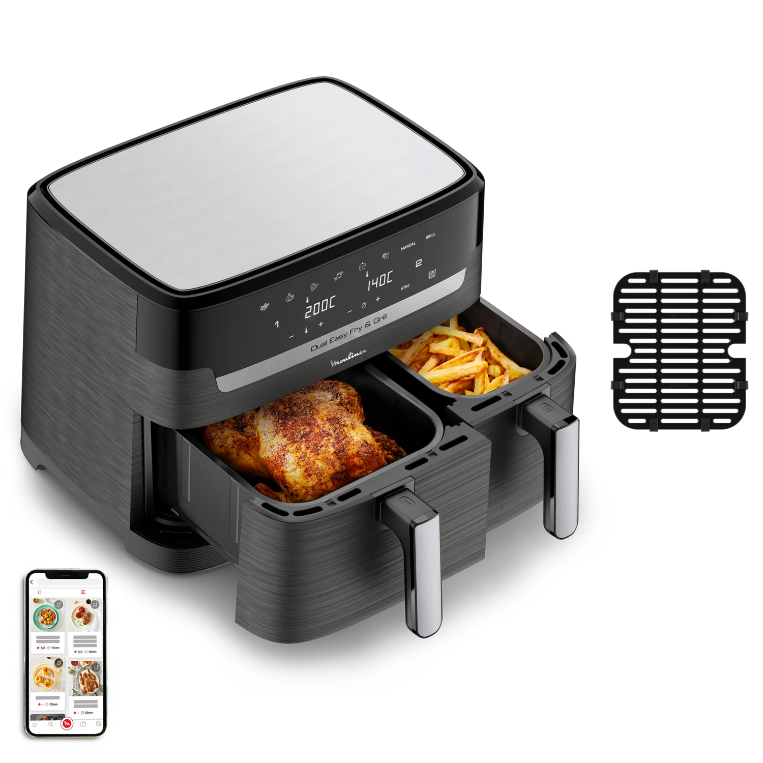 MOULINEX Easy fry Dual XXL 11L